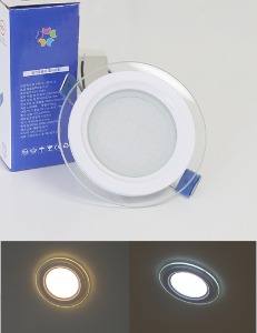 LED 3인치 유리커버 매입등 5W