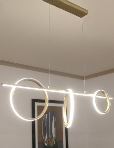LED 트리플링 펜던트 40W 주백색 / 국산